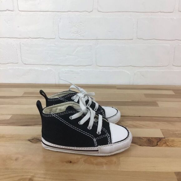 BABY Converse All Star Chuck Taylor  black shoes size 4 - Picture 5 of 15